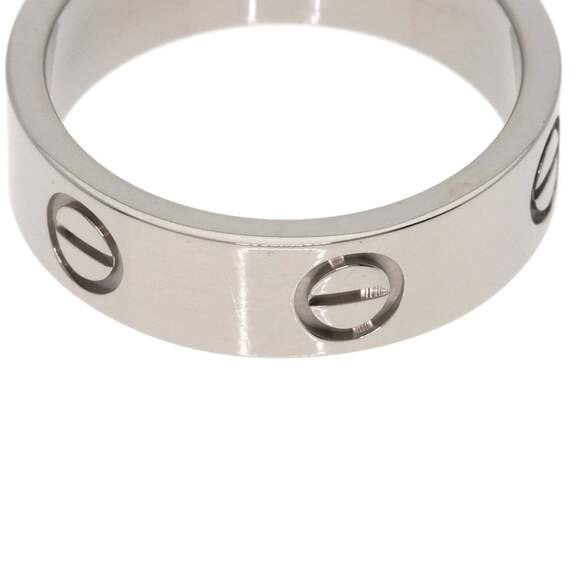 CARTIER 18k Silver Love Ring #53 - Picture 6 of 7